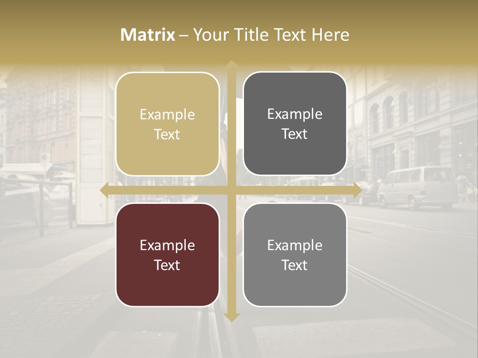 Profile Urban Crosswalk PowerPoint Template