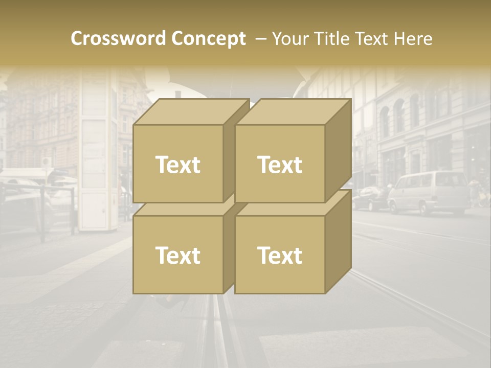 Profile Urban Crosswalk PowerPoint Template