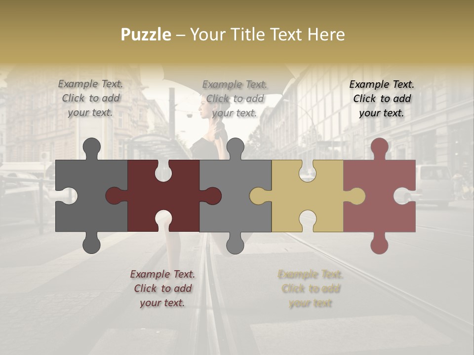 Profile Urban Crosswalk PowerPoint Template