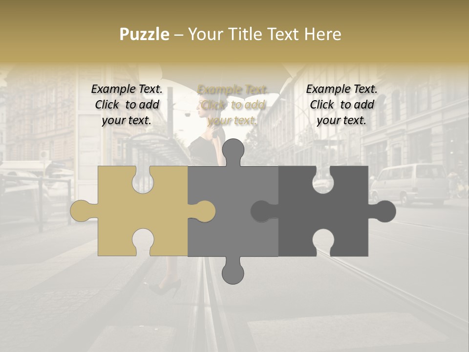 Profile Urban Crosswalk PowerPoint Template