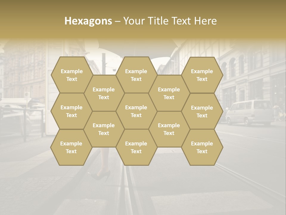 Profile Urban Crosswalk PowerPoint Template