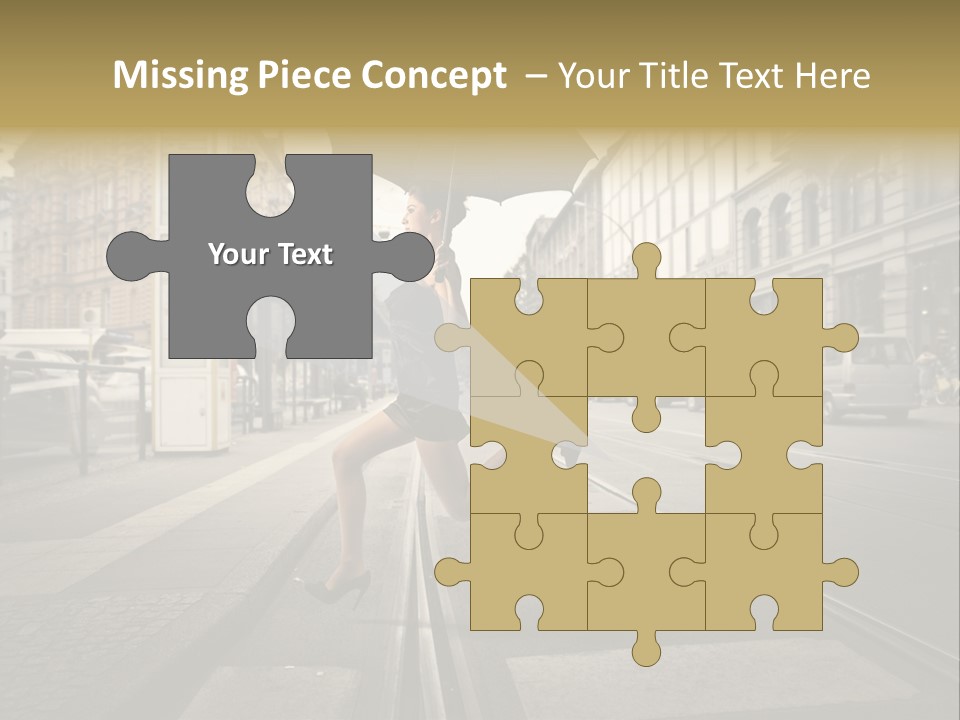 Profile Urban Crosswalk PowerPoint Template