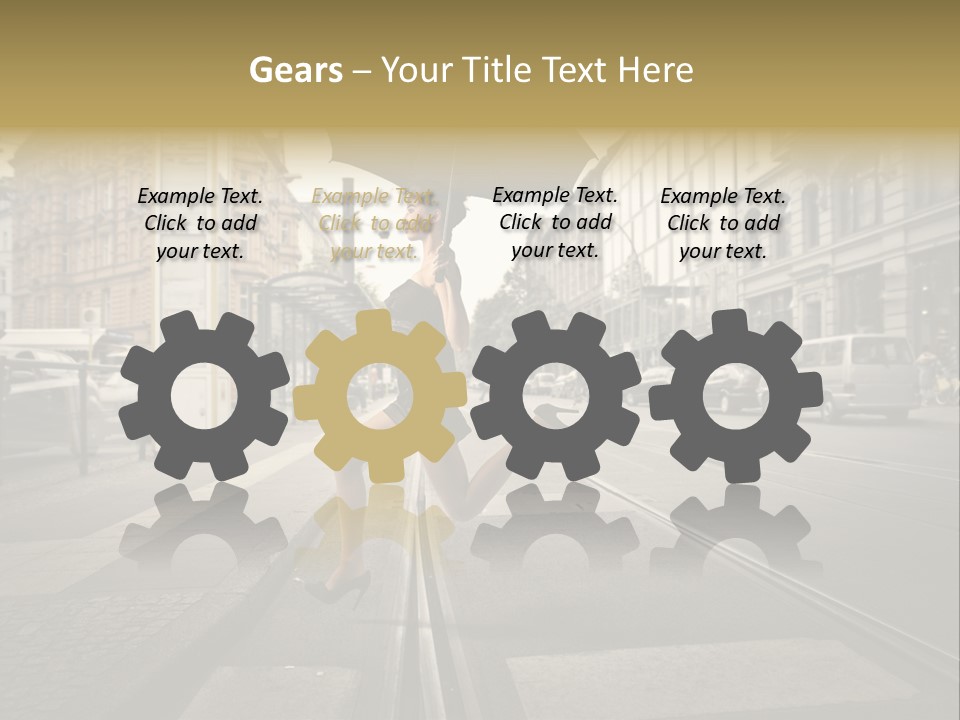 Profile Urban Crosswalk PowerPoint Template