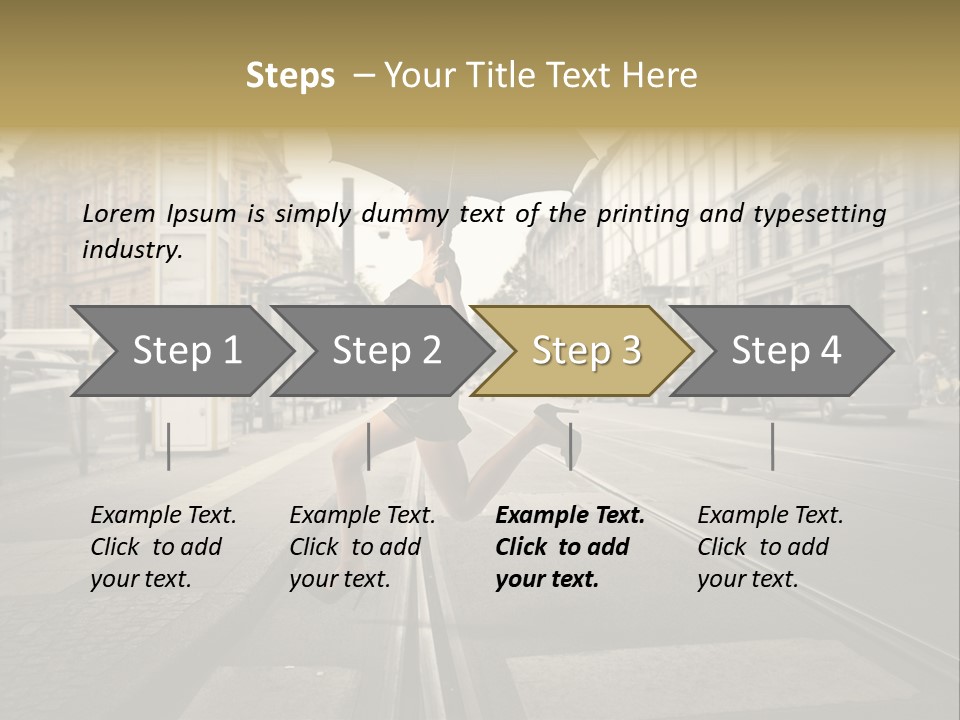 Profile Urban Crosswalk PowerPoint Template