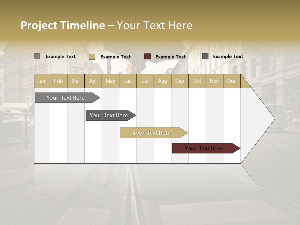 Profile Urban Crosswalk PowerPoint Template