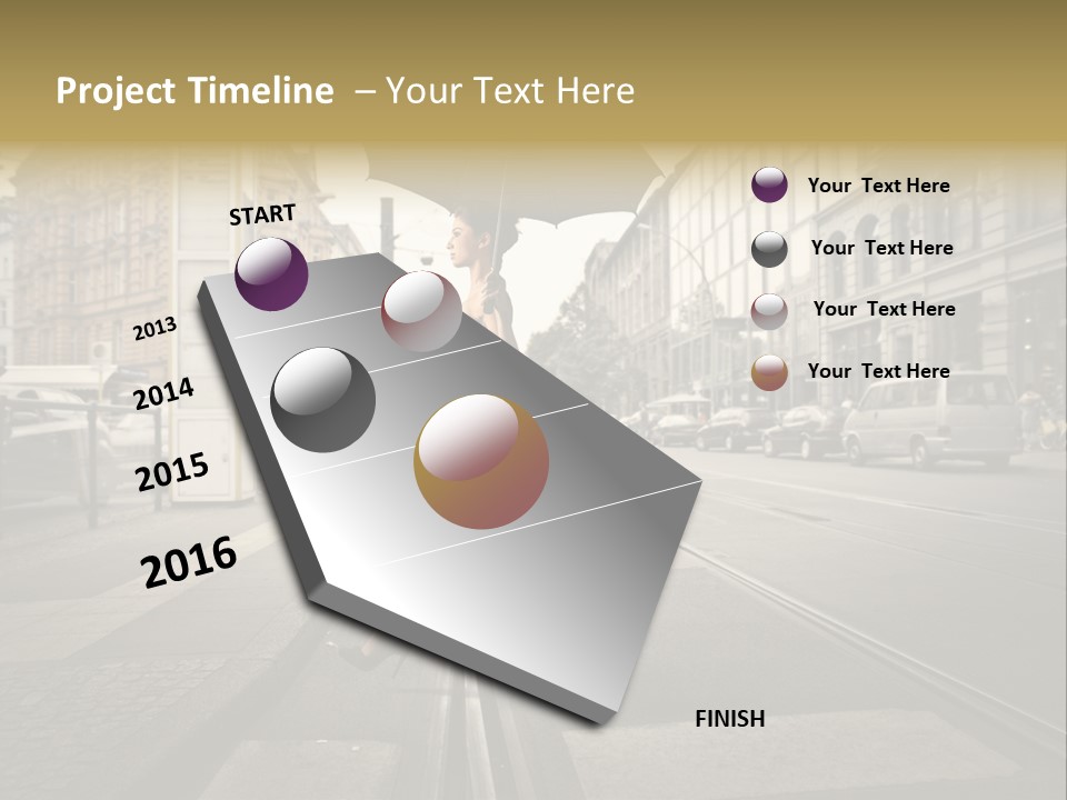 Profile Urban Crosswalk PowerPoint Template