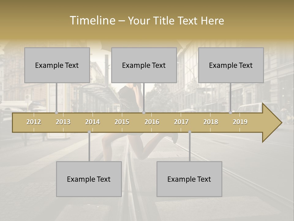 Profile Urban Crosswalk PowerPoint Template