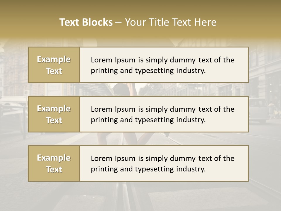 Profile Urban Crosswalk PowerPoint Template