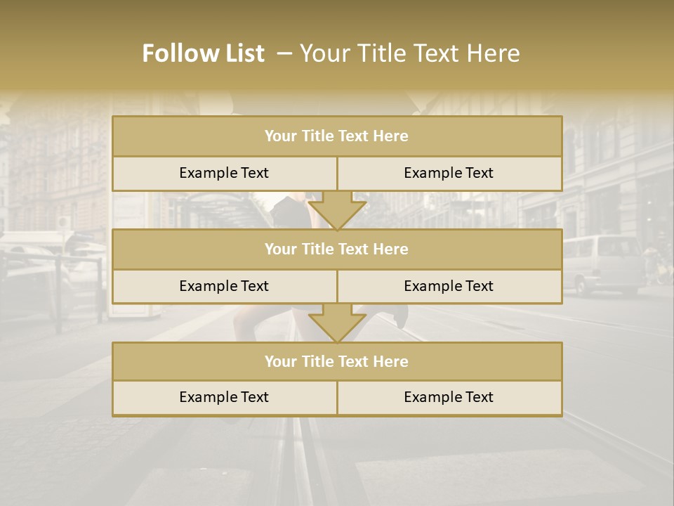 Profile Urban Crosswalk PowerPoint Template