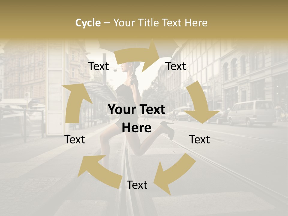 Profile Urban Crosswalk PowerPoint Template