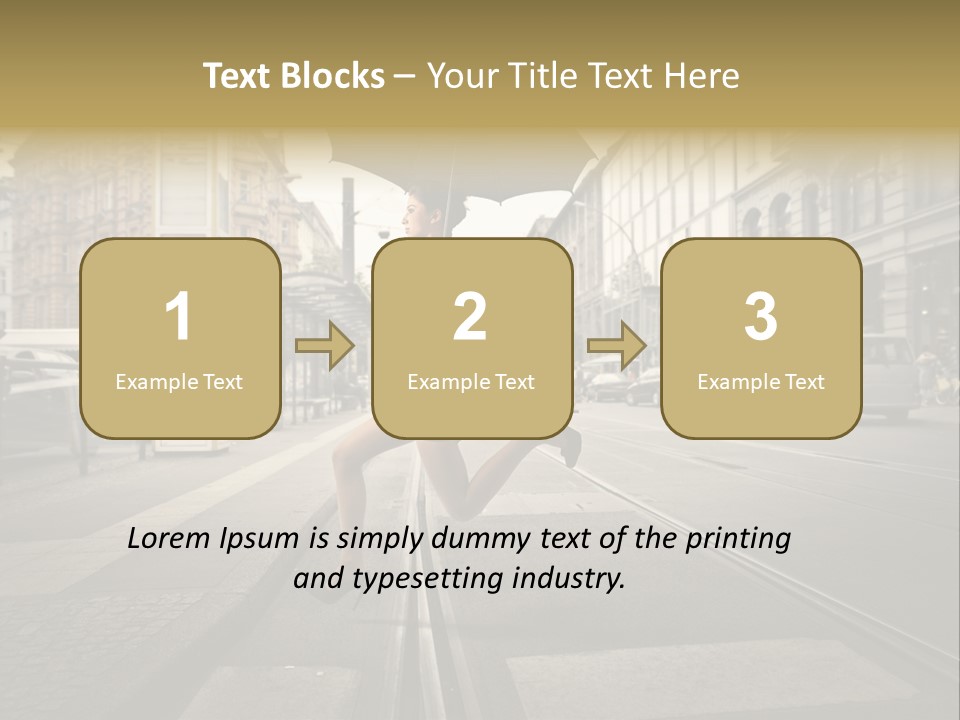 Profile Urban Crosswalk PowerPoint Template