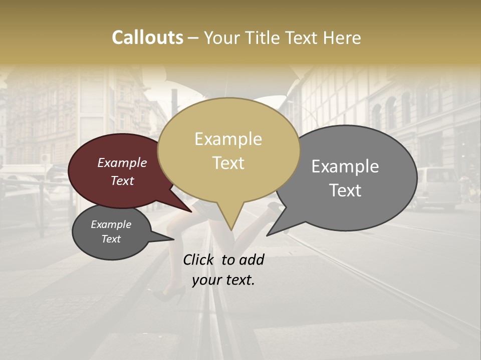 Profile Urban Crosswalk PowerPoint Template