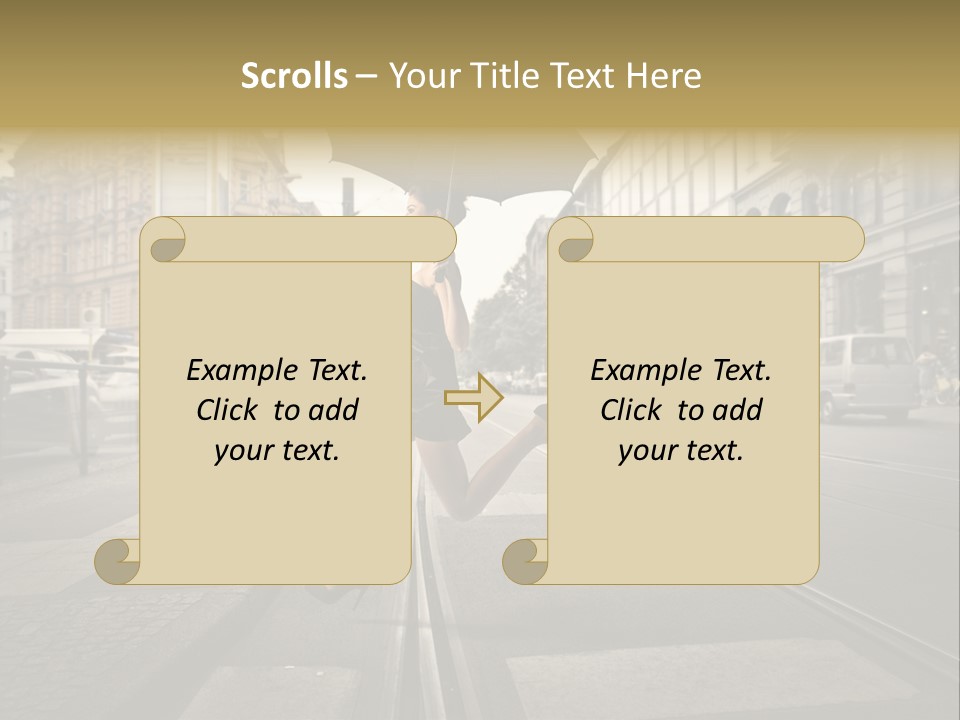 Profile Urban Crosswalk PowerPoint Template
