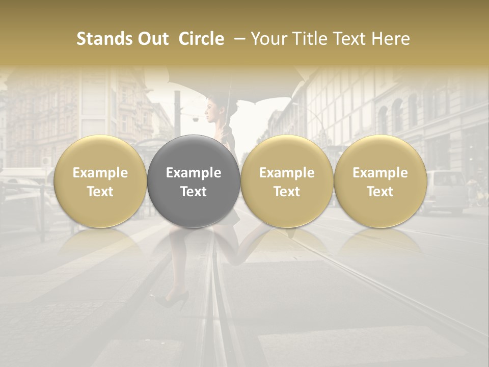 Profile Urban Crosswalk PowerPoint Template