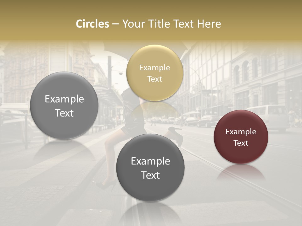 Profile Urban Crosswalk PowerPoint Template