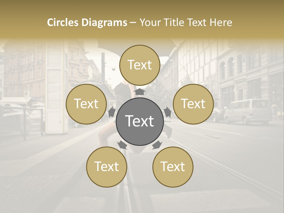 Profile Urban Crosswalk PowerPoint Template