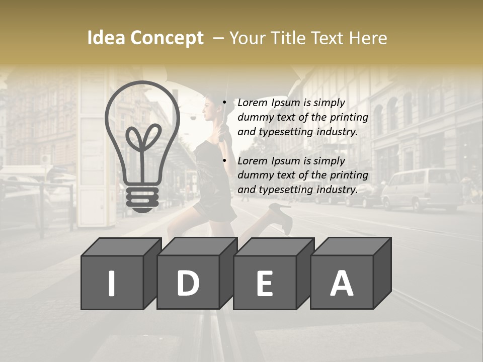 Profile Urban Crosswalk PowerPoint Template