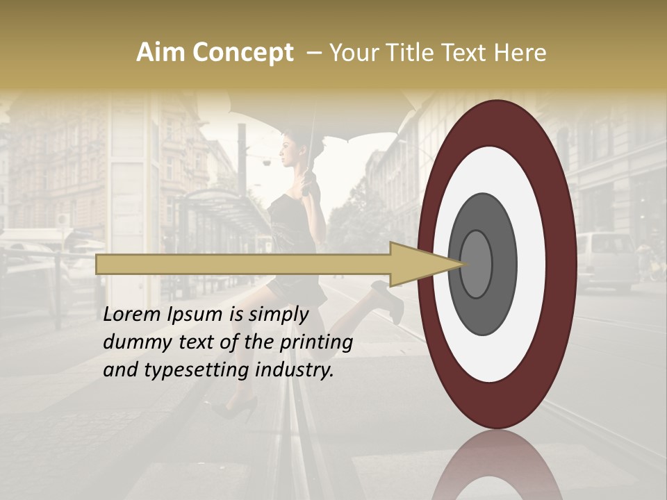 Profile Urban Crosswalk PowerPoint Template