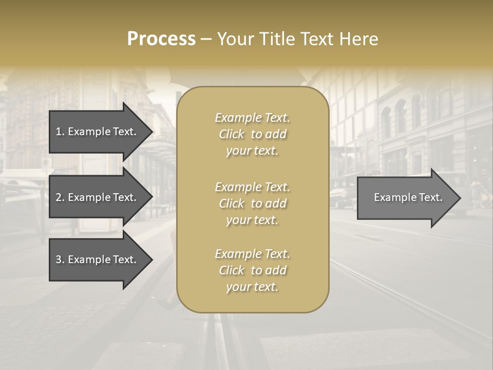 Profile Urban Crosswalk PowerPoint Template