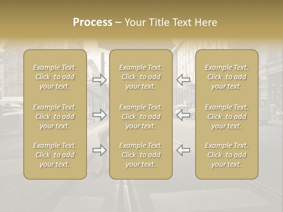 Profile Urban Crosswalk PowerPoint Template