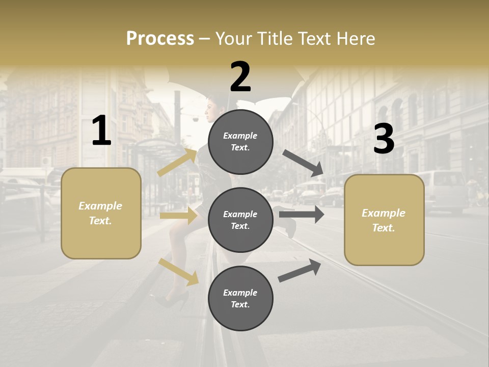 Profile Urban Crosswalk PowerPoint Template