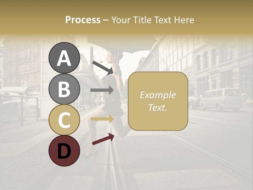 Profile Urban Crosswalk PowerPoint Template