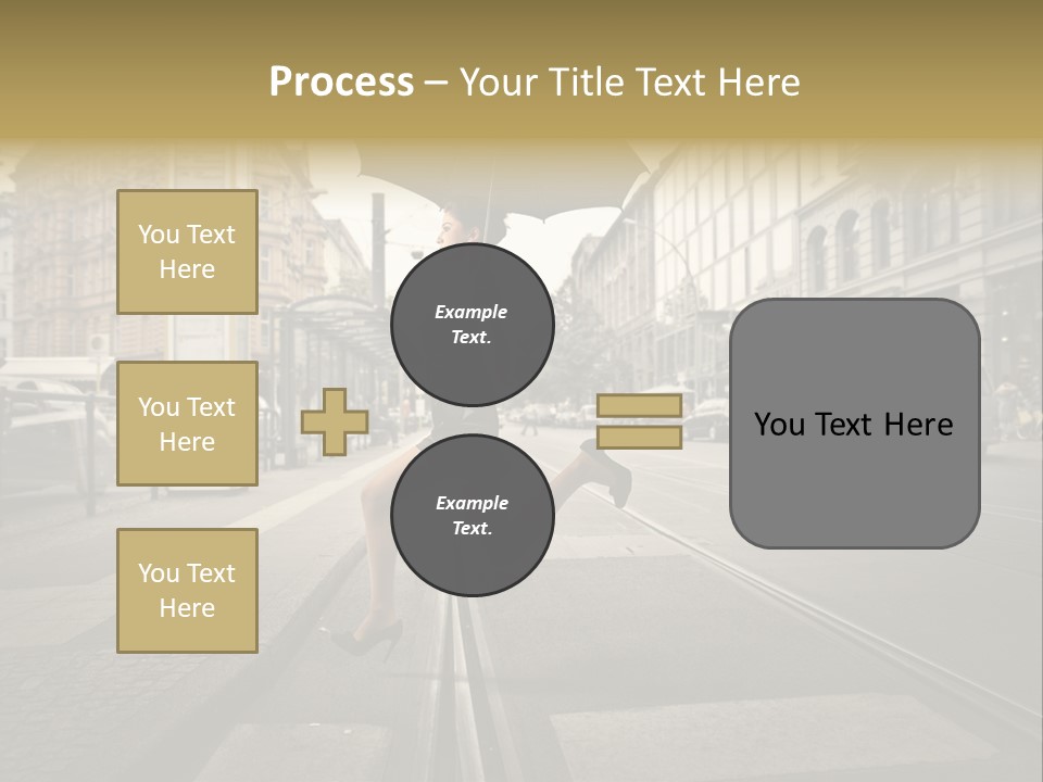 Profile Urban Crosswalk PowerPoint Template
