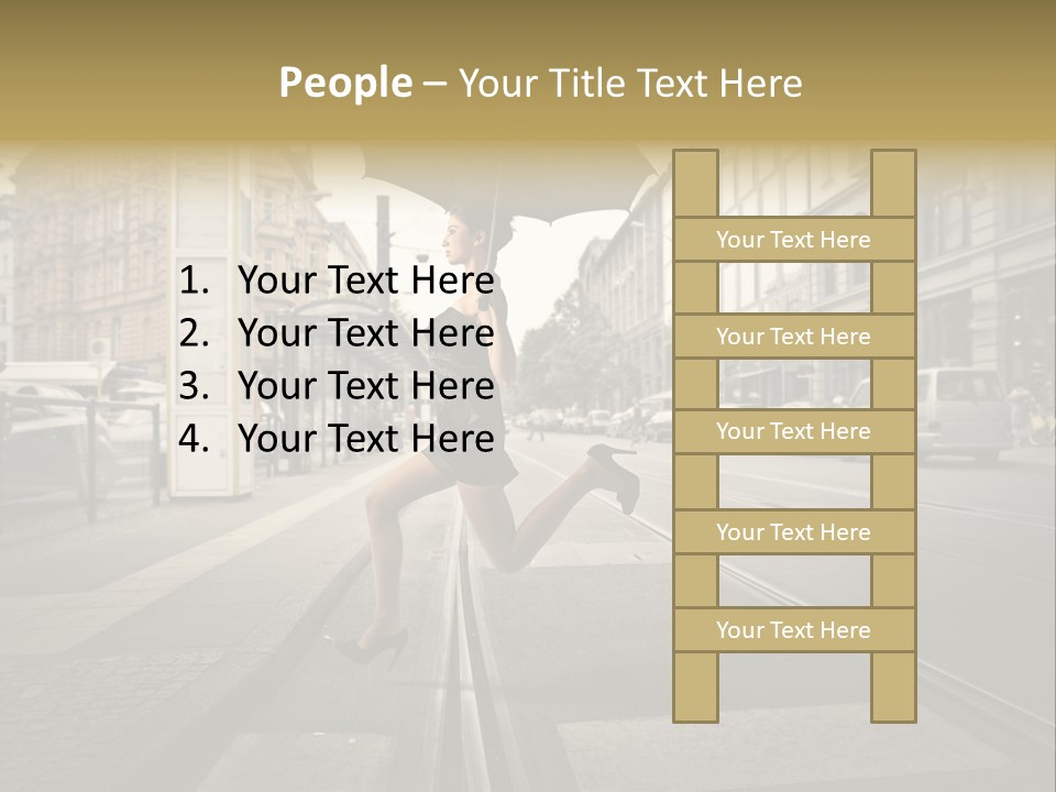 Profile Urban Crosswalk PowerPoint Template