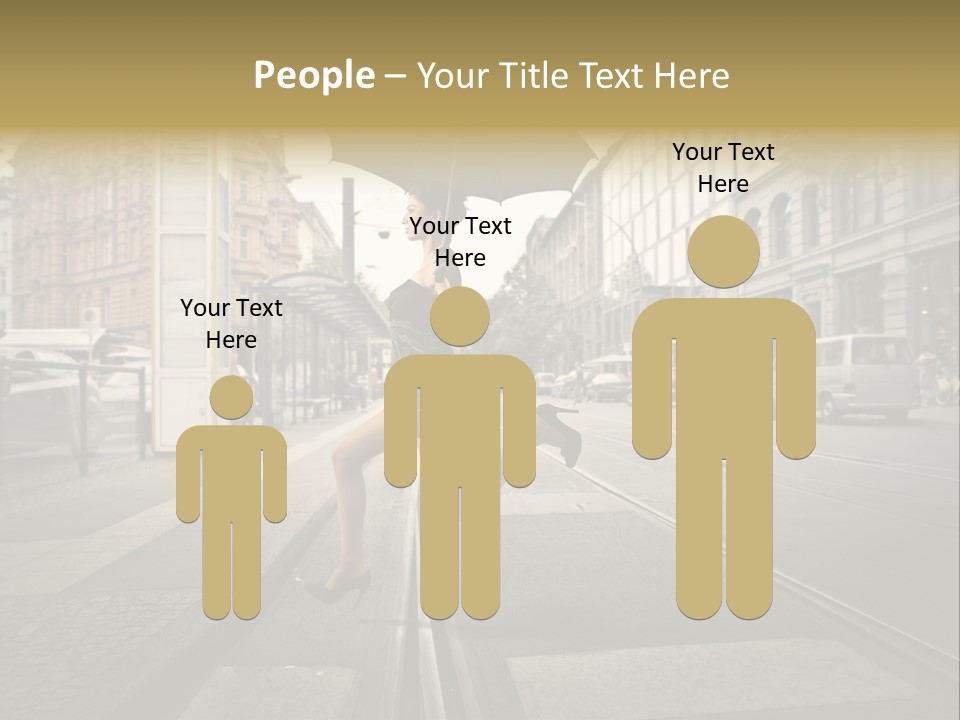 Profile Urban Crosswalk PowerPoint Template