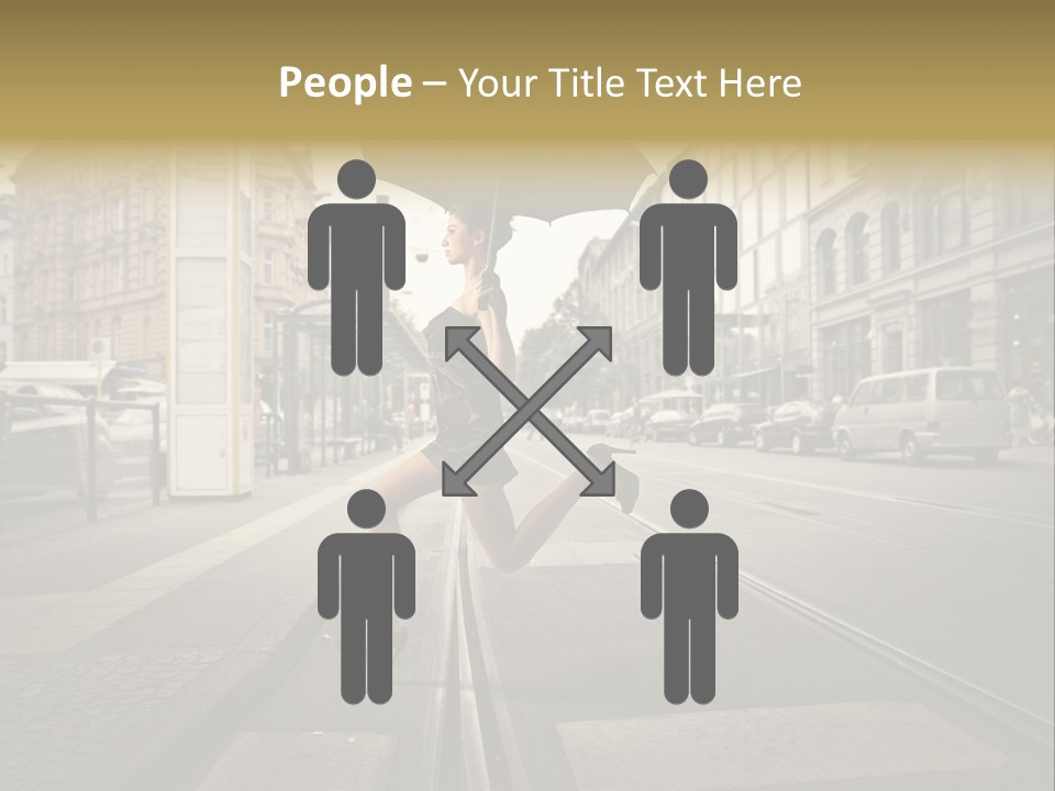 Profile Urban Crosswalk PowerPoint Template