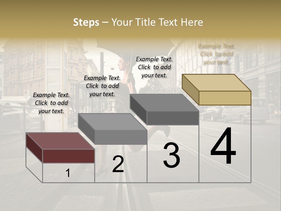 Profile Urban Crosswalk PowerPoint Template