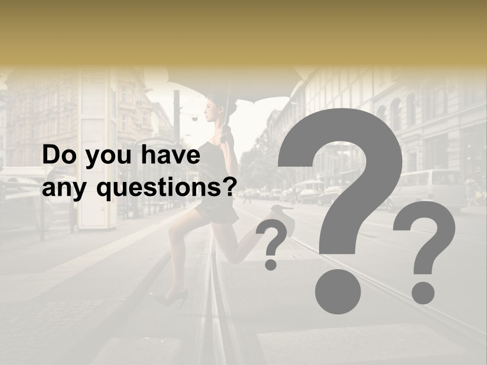 Profile Urban Crosswalk PowerPoint Template