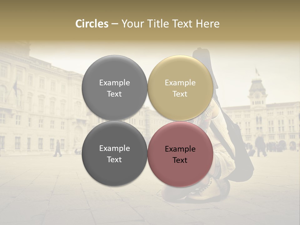 White Music Bass PowerPoint Template