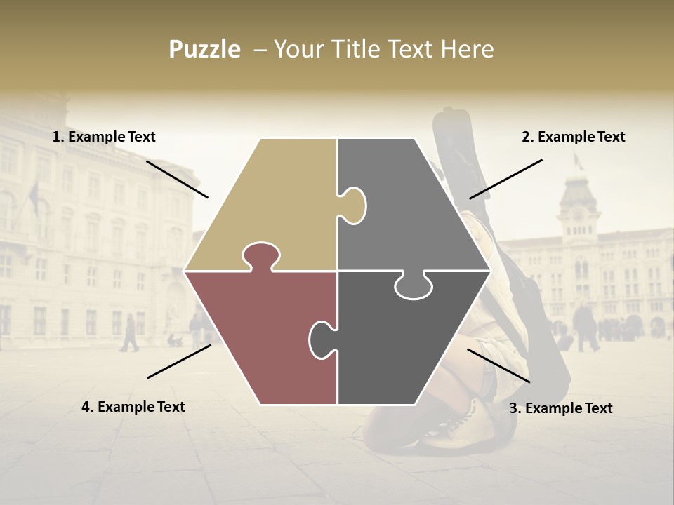 White Music Bass PowerPoint Template