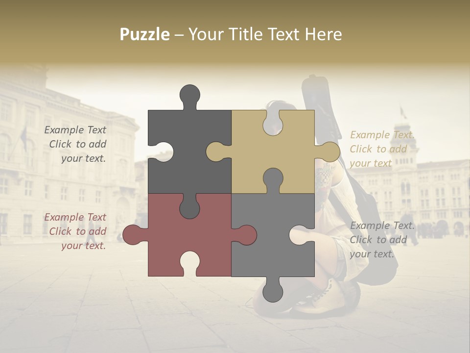 White Music Bass PowerPoint Template