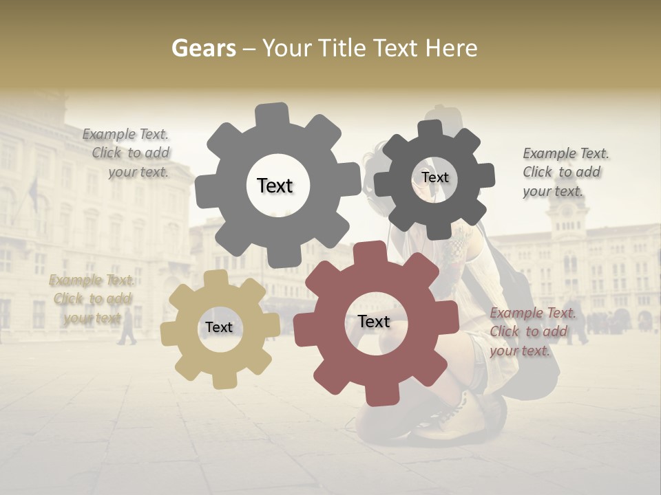 White Music Bass PowerPoint Template