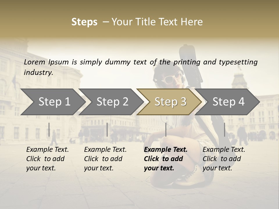 White Music Bass PowerPoint Template