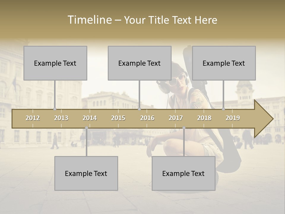 White Music Bass PowerPoint Template