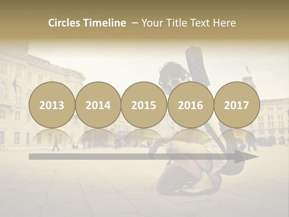 White Music Bass PowerPoint Template