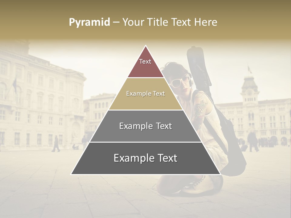 White Music Bass PowerPoint Template