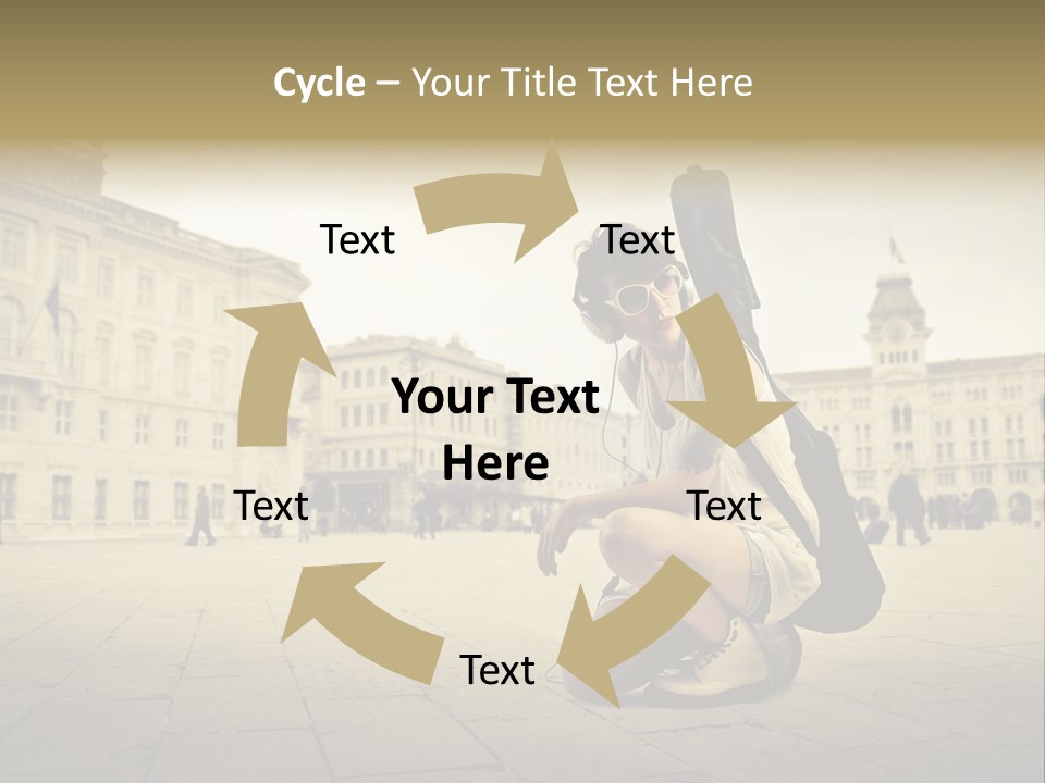 White Music Bass PowerPoint Template