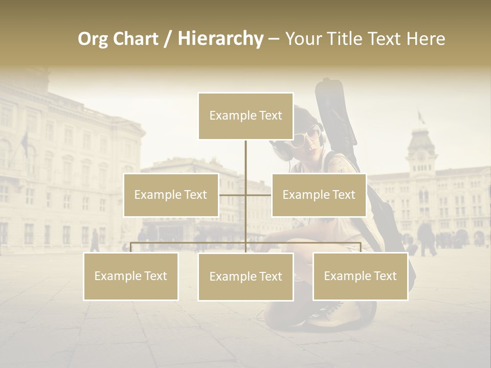 White Music Bass PowerPoint Template