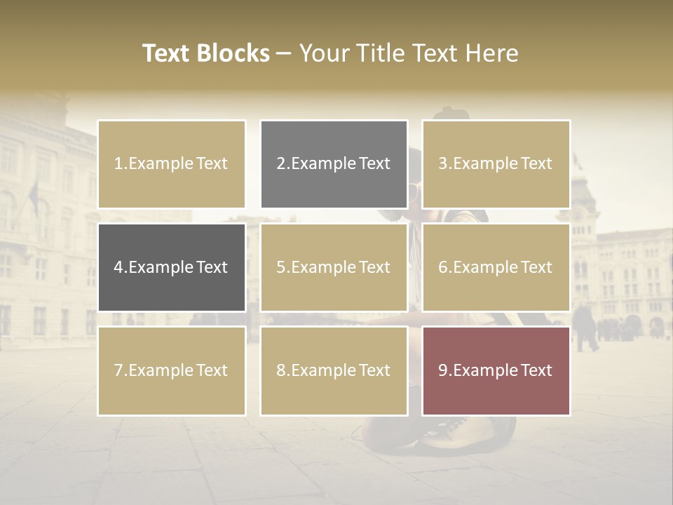 White Music Bass PowerPoint Template