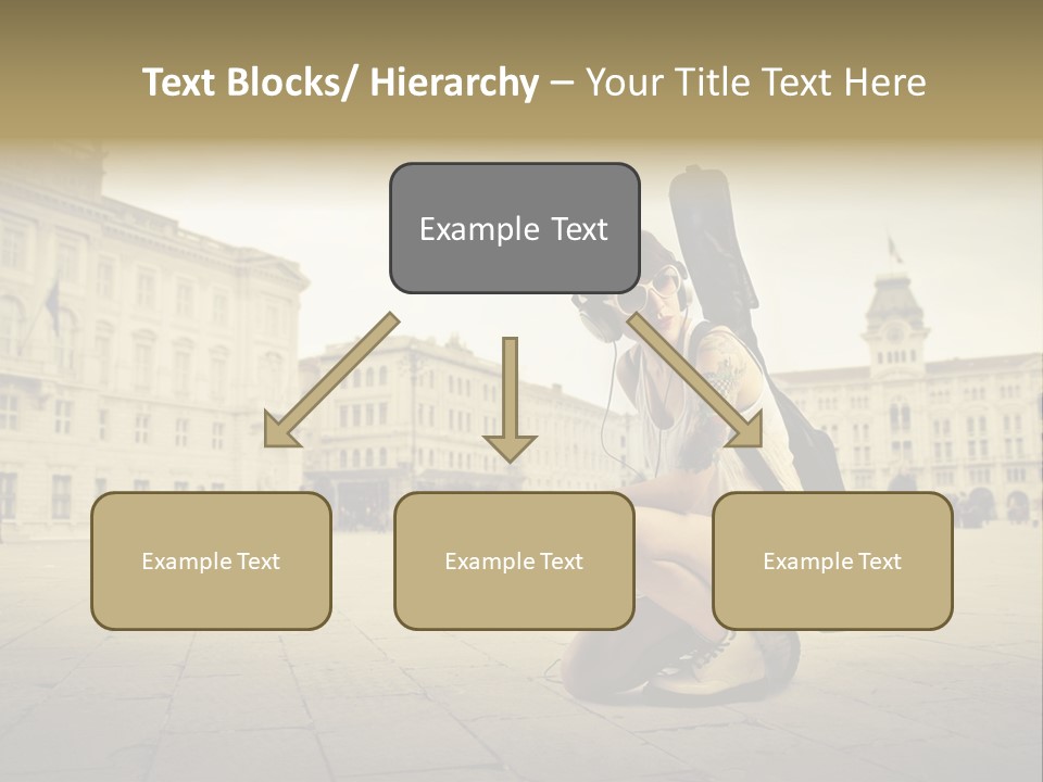 White Music Bass PowerPoint Template