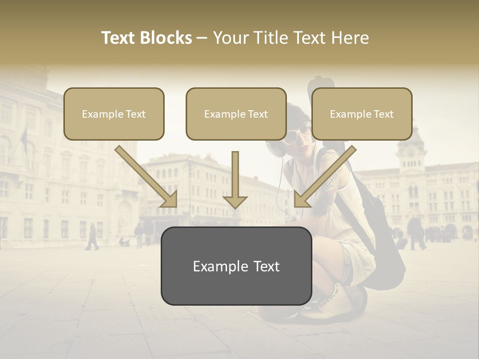 White Music Bass PowerPoint Template