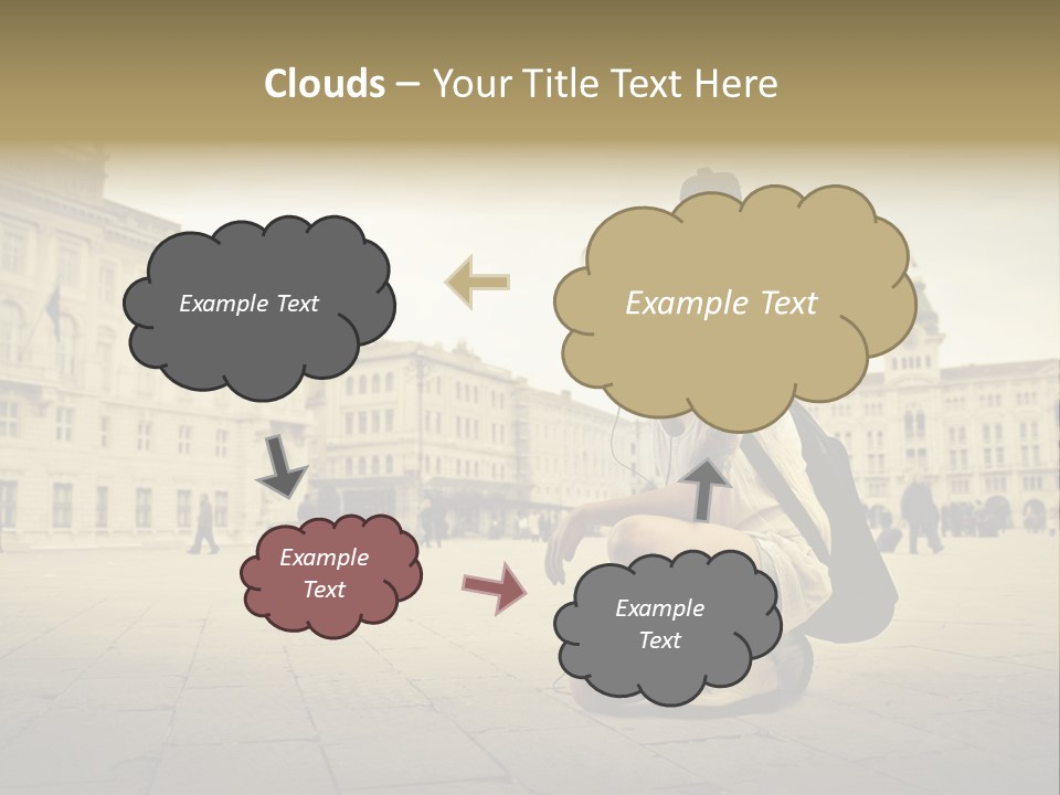 White Music Bass PowerPoint Template