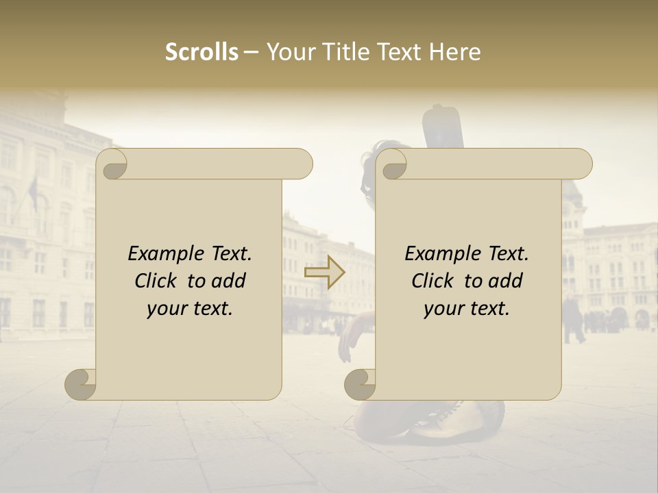 White Music Bass PowerPoint Template
