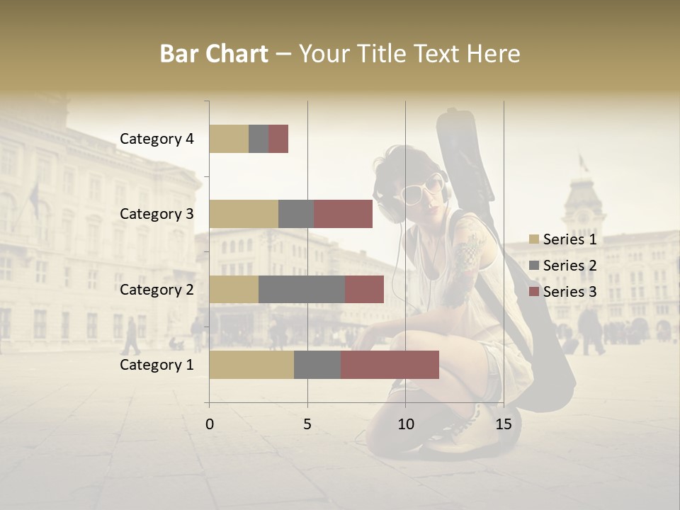 White Music Bass PowerPoint Template