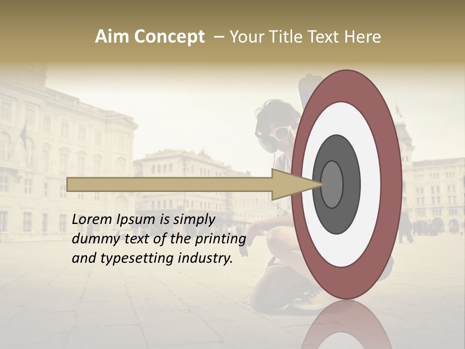 White Music Bass PowerPoint Template