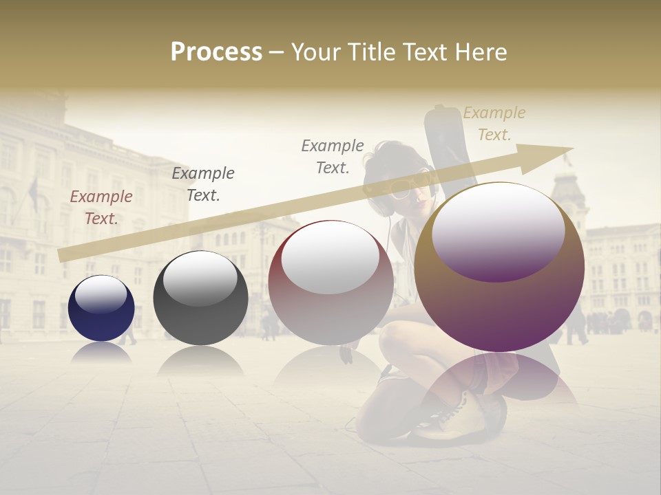 White Music Bass PowerPoint Template